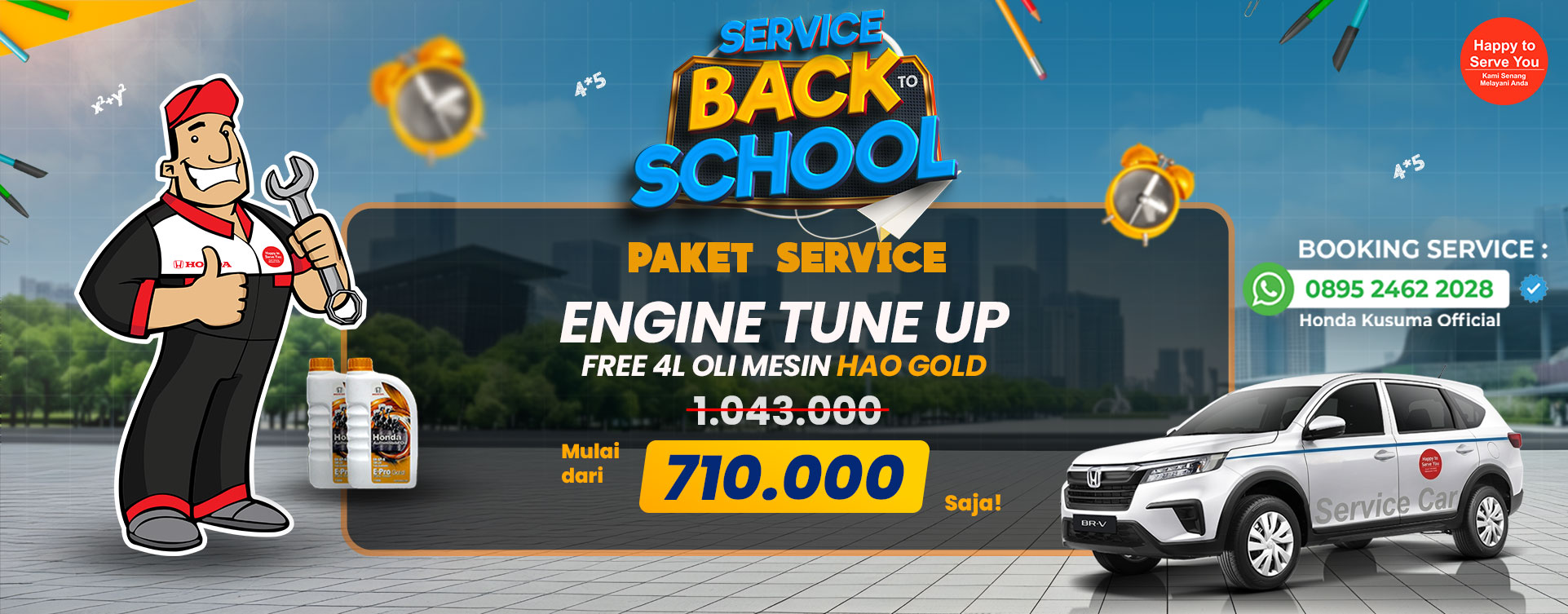 Promo Service Back to School Honda